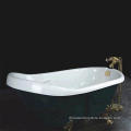 Bathroom Acrylic Tub, with White Body, Chrome Fitting and Chrome Outlet, Orders are Welcome